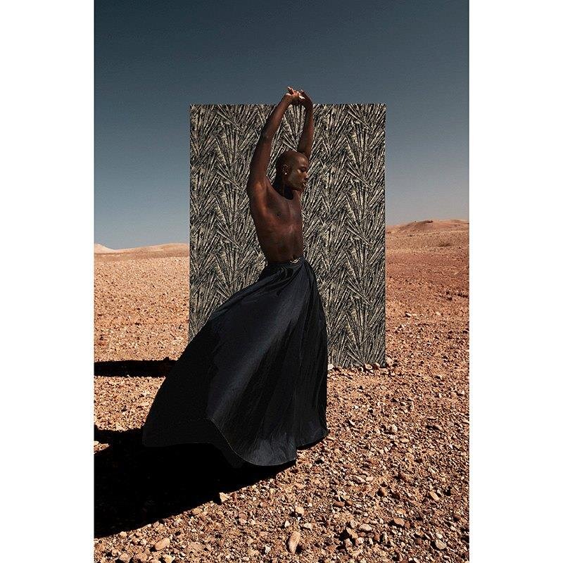 Tapete Gold, Kupfer, Schwarz, Anthrazit Papis Loveday Vliestapete (86716)