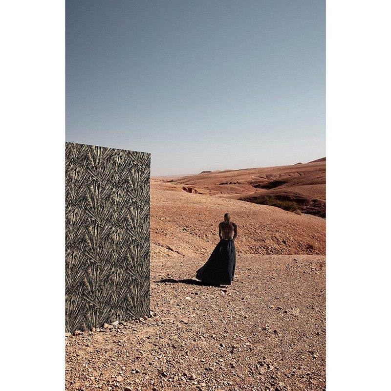 Tapete Gold, Kupfer, Schwarz, Anthrazit Papis Loveday Vliestapete (86716)