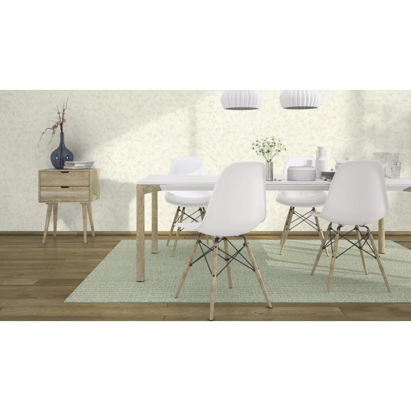 Tapete Weiß Rasch Vinyltapete (720730)