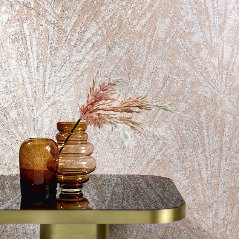 Tapete Grau, Silber, Rosa, Rose Papis Loveday Vliestapete (86713)