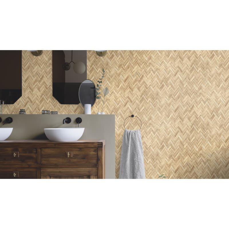 Tapete Beige, Creme Rasch Vinyltapete (410334)