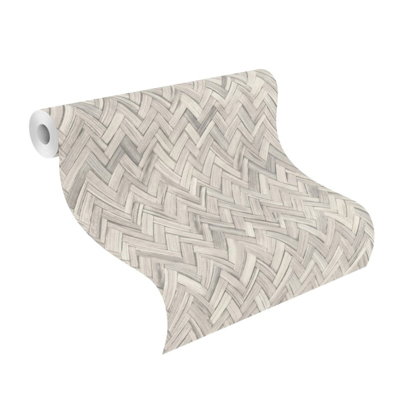 Tapete Grau, Silber Rasch Vinyltapete (410365)