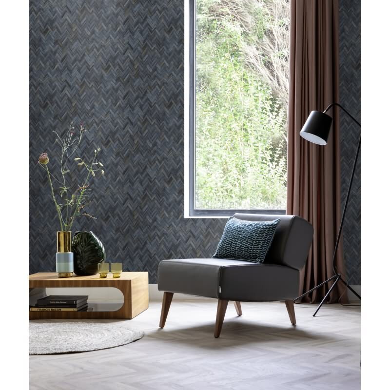 Tapete Blau Rasch Vinyltapete (410389)