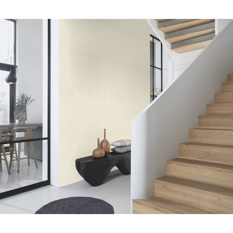 Tapete Beige, Creme Rasch Vinyltapete (410655)
