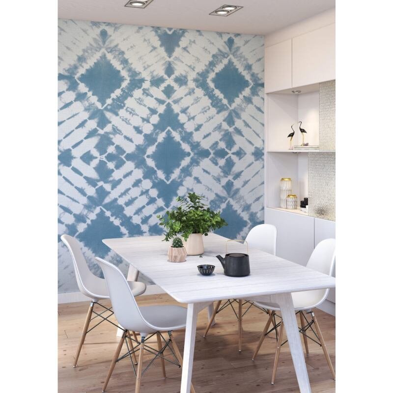 Digitaldruck Blau Rasch (367652)