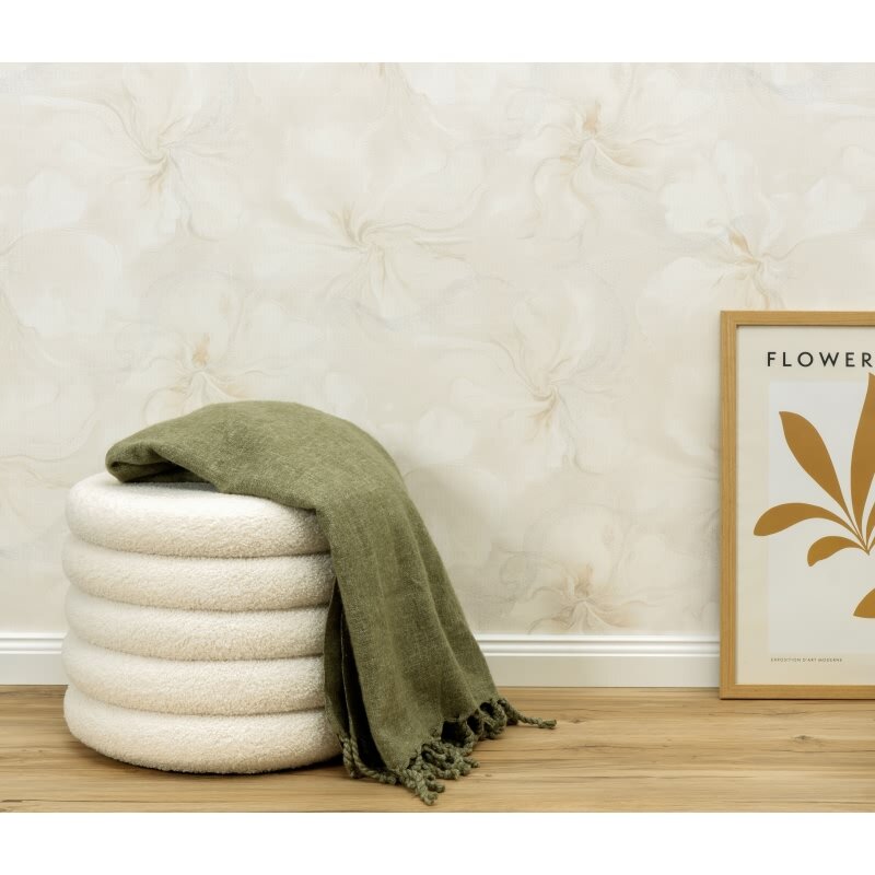 1051414 Tapete Beige Creme Streifen Linien Wellen Struktur Vliestapete Erismann