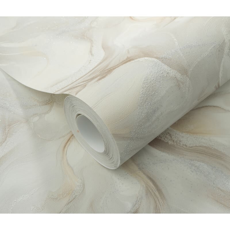 1051438 Tapete Beige Creme Streifen Linien Wellen Struktur Vliestapete Erismann