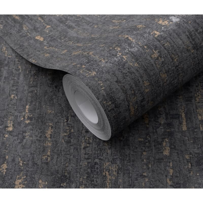 Tapete Schwarz, Anthrazit Erismann Tapete (1038947)