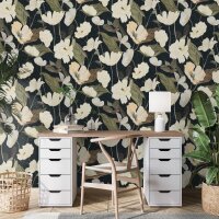 Tapete Schwarz, Anthrazit Erismann Tapete (1050815)