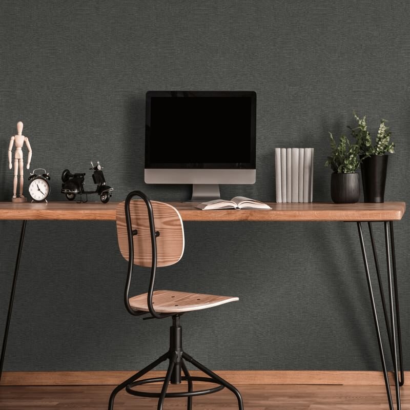 Tapete Schwarz, Anthrazit Erismann Tapete (1051047)