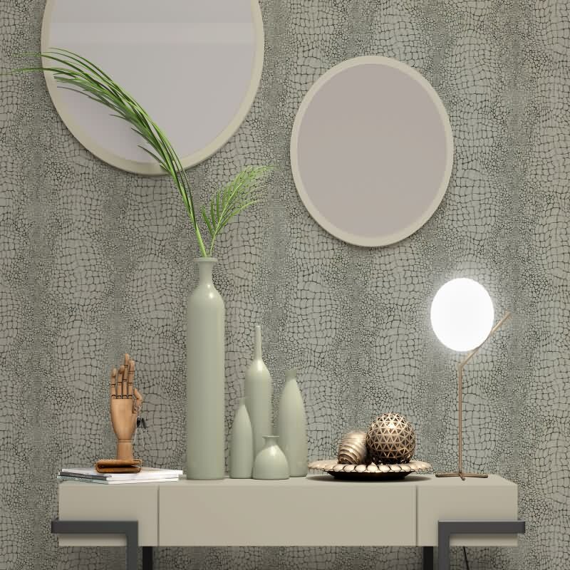 Tapete Grau, Silber Erismann Tapete (1052911)