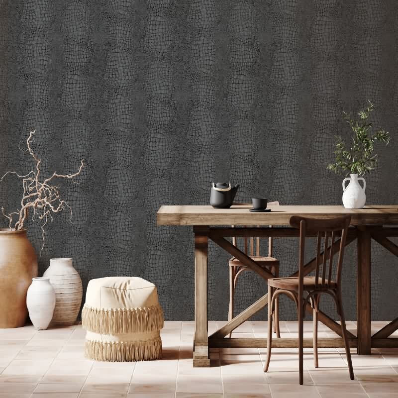 Tapete Schwarz, Anthrazit Erismann Tapete (1052915)