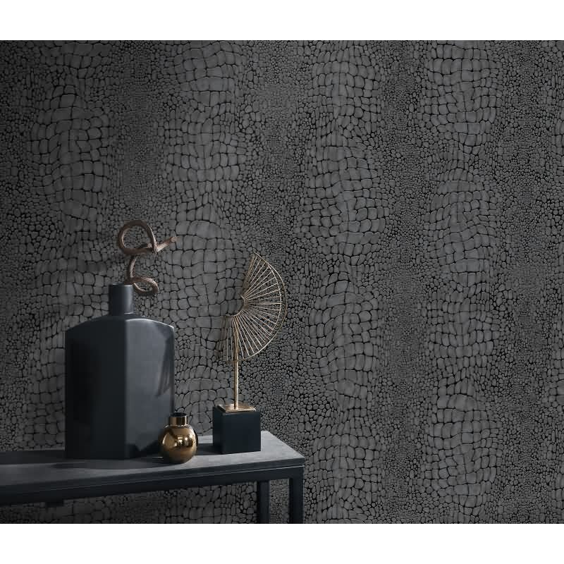 Tapete Schwarz, Anthrazit Erismann Tapete (1052915)