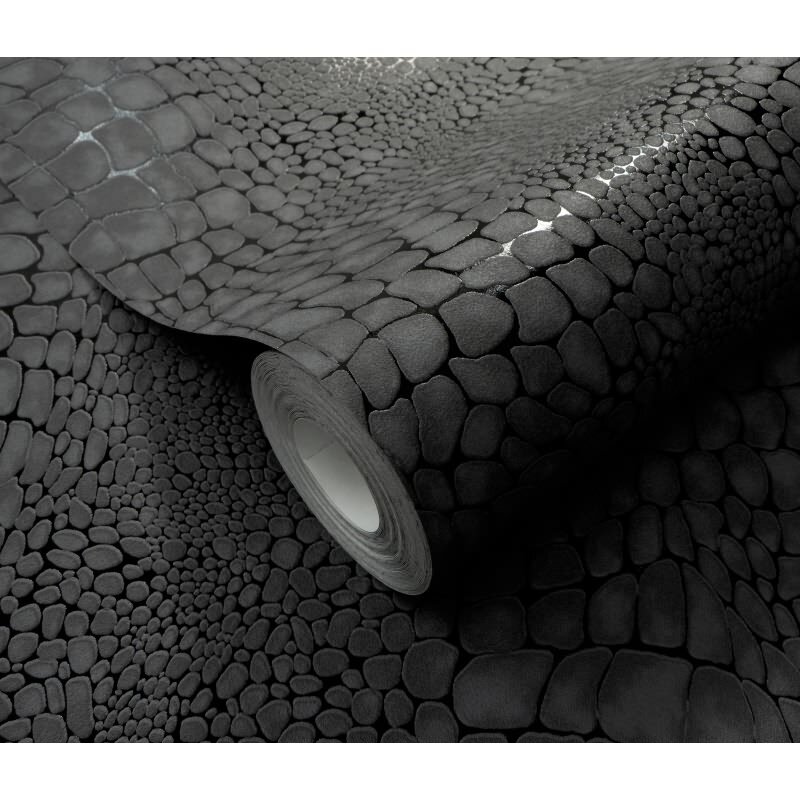 Tapete Schwarz, Anthrazit Erismann Tapete (1052915)