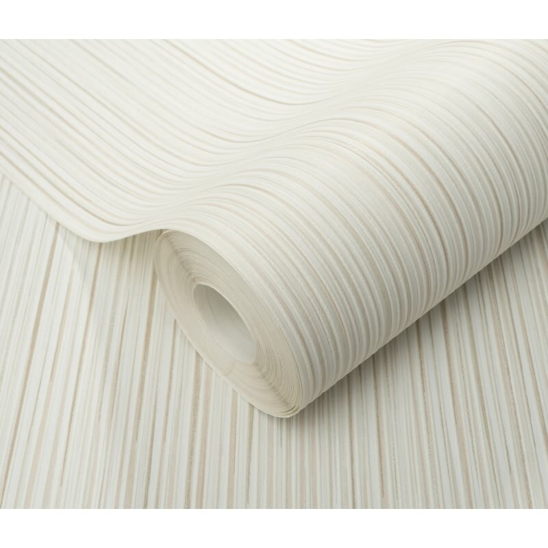 1053302 Vliestapete Beige Creme Streifen Struktur Wellen Wandtapete Erismann