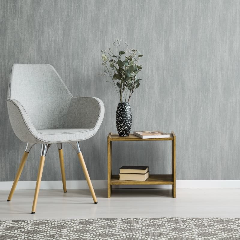 1053434 Tapete Grau Silber Uni Vliestapete modern Erismann