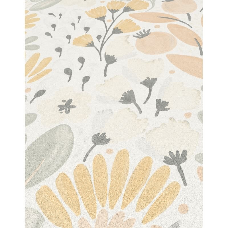 1051805 Tapete Blumen Floral Blätter Zweige Beige Orange Vliestapete Erismann