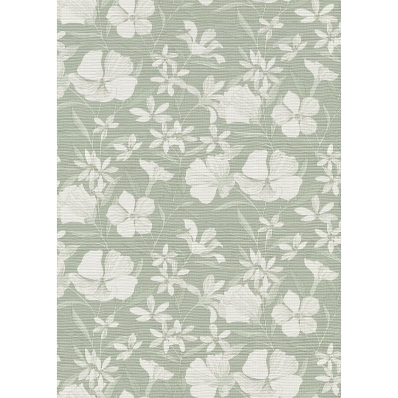 1051907 Tapete Grün Blumen Blätter Zweige Floral Vliestapete Erismann