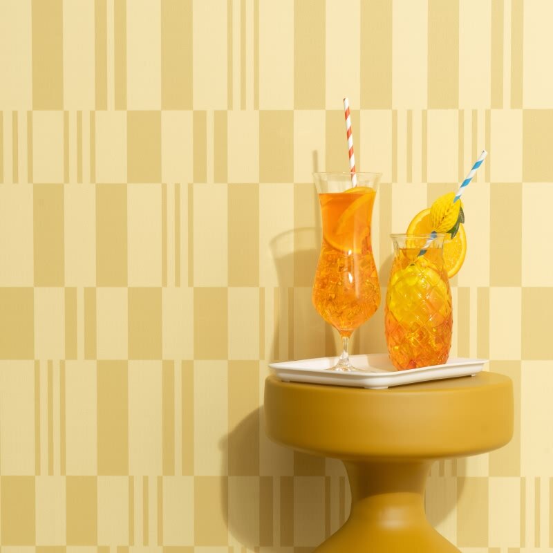 1052003 Tapete Gelb Kachel Fliese Retro Grafik Geometrie Vlies Erismann