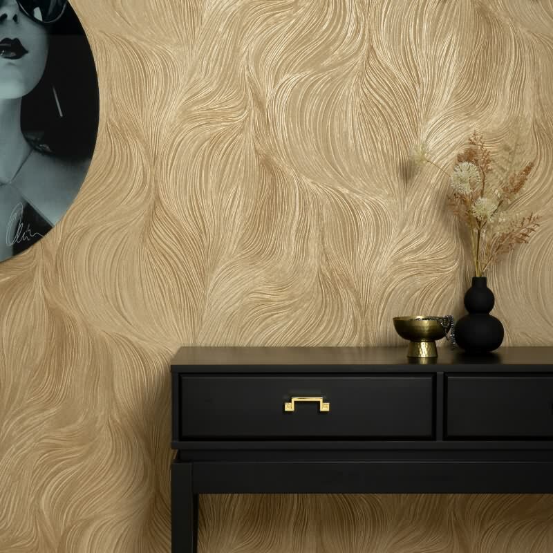 Tapete Gold, Kupfer Erismann Tapete (1052230)