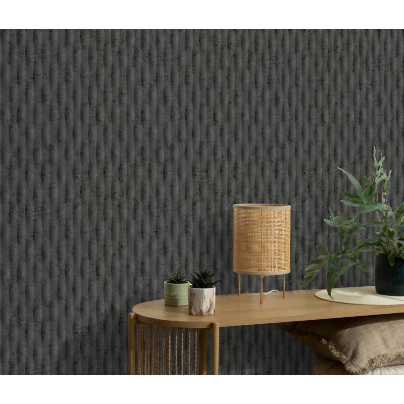 Tapete Schwarz, Anthrazit Erismann Tapete (1052315)