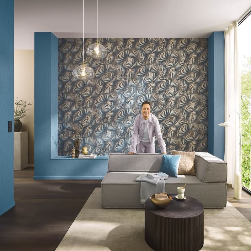 Tapete Blau Erismann Tapete (1052508)