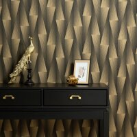 Tapete Schwarz, Anthrazit Erismann Tapete (1052615)