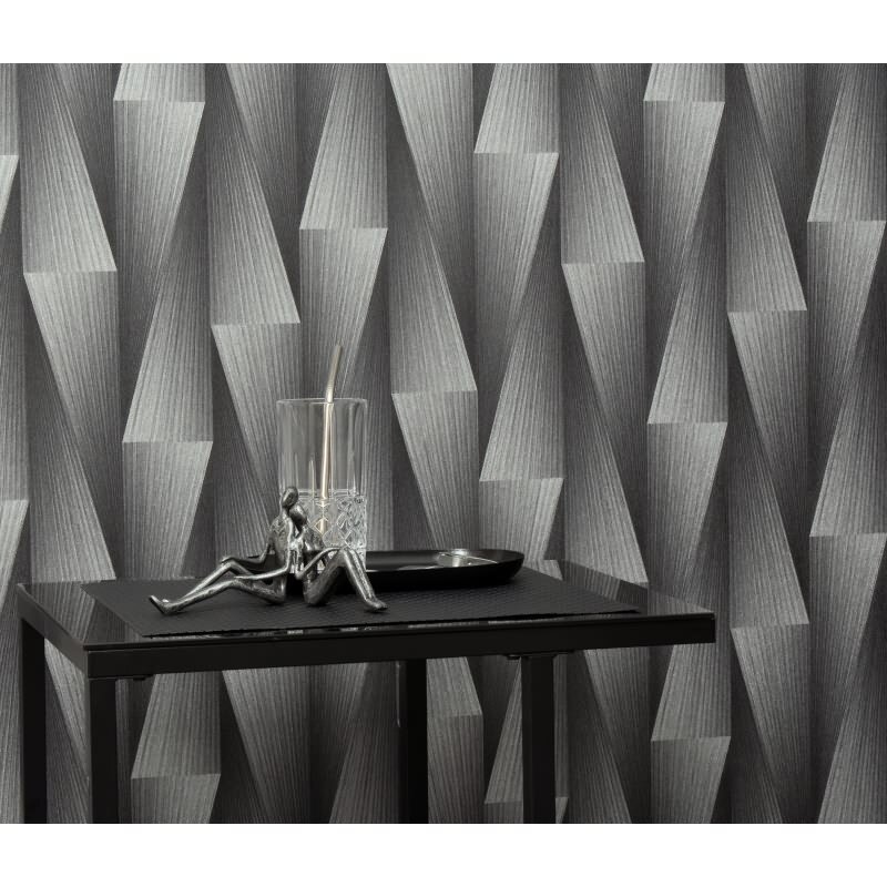 Tapete Schwarz, Anthrazit Erismann Tapete (1052629)