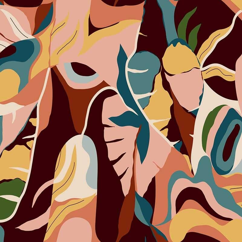 Digitaldruck-Tapete Bunt Rasch (688160)