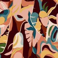 Digitaldruck-Tapete Bunt Rasch (688160)