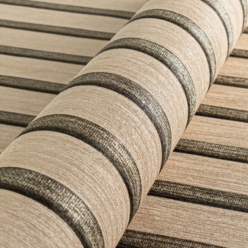 Holzlatten-Tapete Beige Braun - Vertikale Streifen 3D-Optik - Vliestapete modern (786651)
