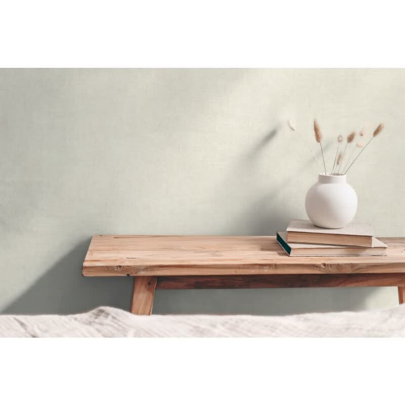 Unitapete Creme Grau - Einfarbige Vliestapete - Dezente Struktur modern & neutral (790911)