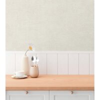 790911 Unitapete Creme Grau Beige Vliestapete Struktur...