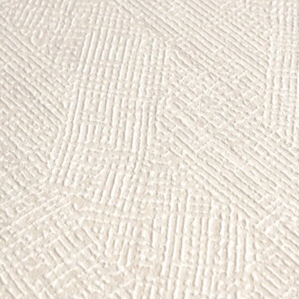 Strukturtapete Fischgrät Creme Beige - Vliestapete mit feiner Struktur - Elegant & modern (790922)