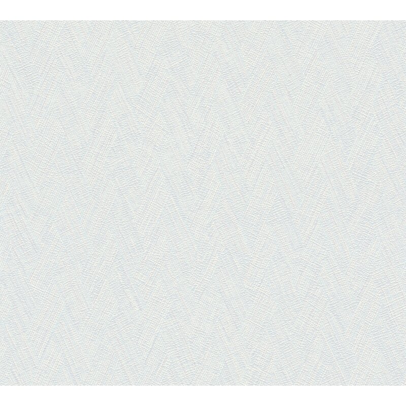 Strukturtapete Fischgrät Hellblau Weiß - Vliestapete modern mit Struktur - Frisch & elegant (790923)