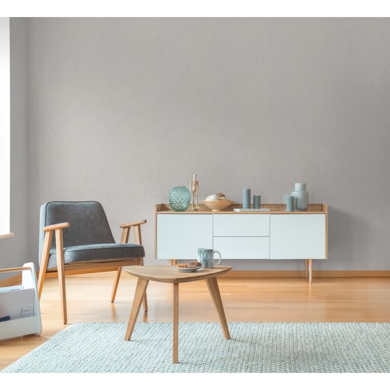 Strukturtapete Fischgrät Grau Weiß - Vliestapete mit Struktur - Modern & zeitlos (790924)