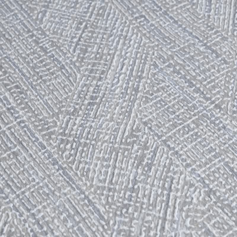 Strukturtapete Fischgrät Blau Grau - Vliestapete mit Struktur - Modern & stilvoll (790925)