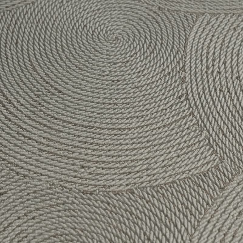 Vliestapete Kreise Kupfer Grau - Strukturtapete mit modernem Kreis-Design (790931)