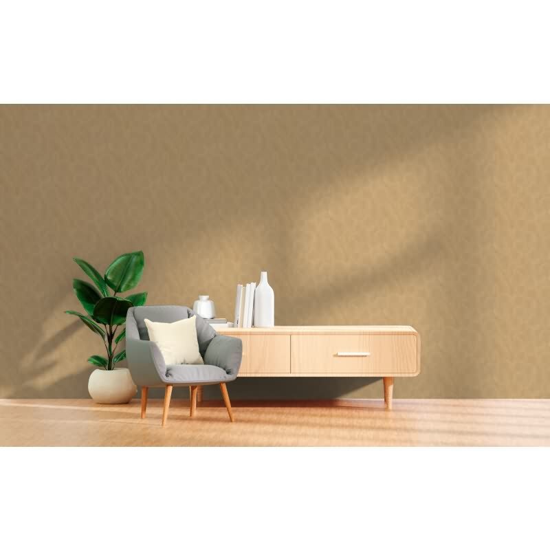 Kreis-Muster-Tapete Sandfarben Gold - Struktur Vliestapete modern glänzend (790933)