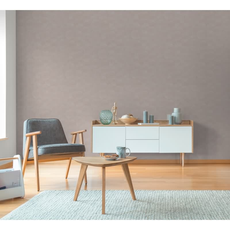 Kreis-Muster-Tapete Rosa Silber - Struktur Vliestapete dezent glänzend modern (790935)