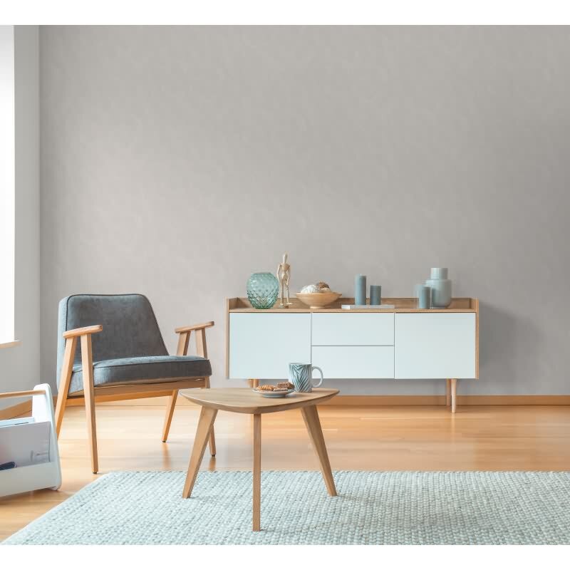 Kreis-Muster-Tapete Weiß Hellgrau - Struktur Vliestapete dezent modern (790936)