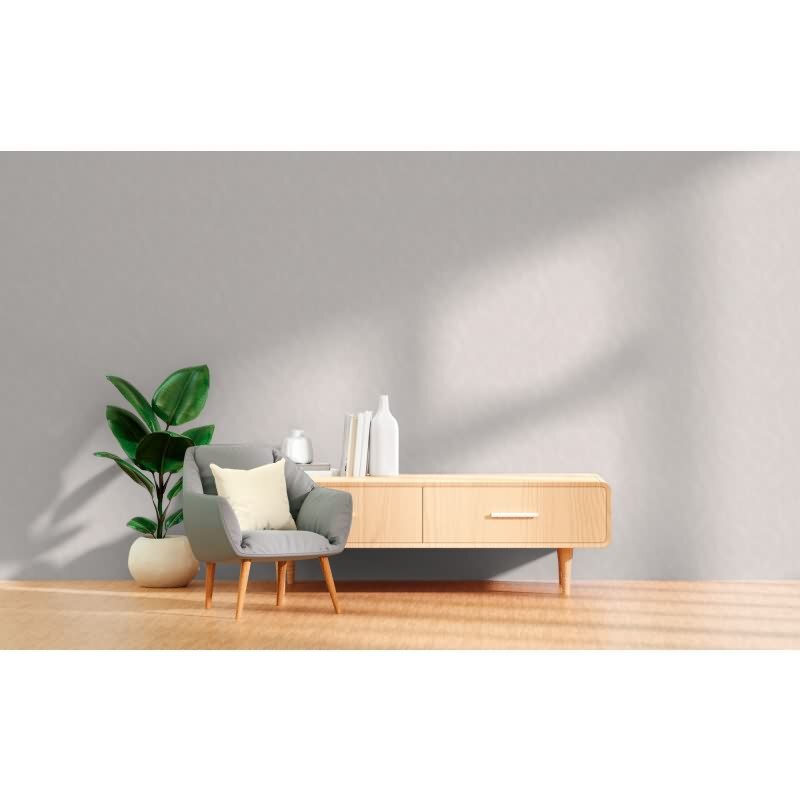 Kreis-Muster-Tapete Weiß Hellgrau - Struktur Vliestapete dezent modern (790936)