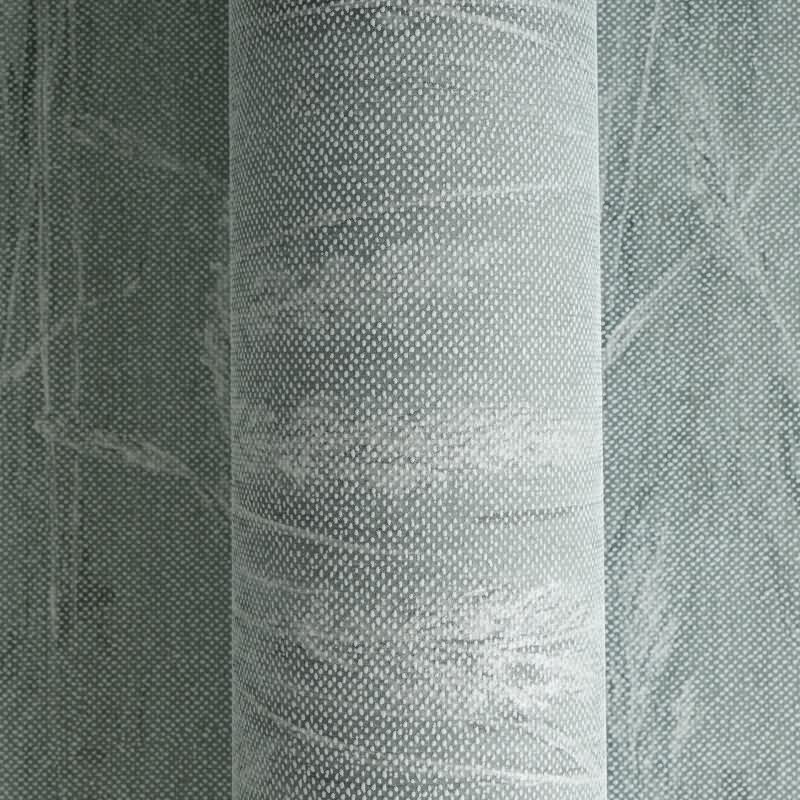 Gräser-Tapete Türkis Silber - Vliestapete mit Naturmotiv und Glanzstruktur (790941)