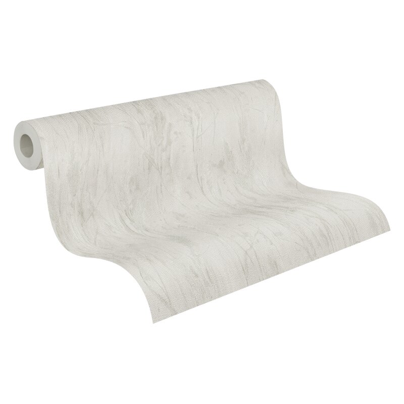 Gräser-Tapete Beige Grau - Vliestapete mit Naturmuster in Leinenoptik (790942)