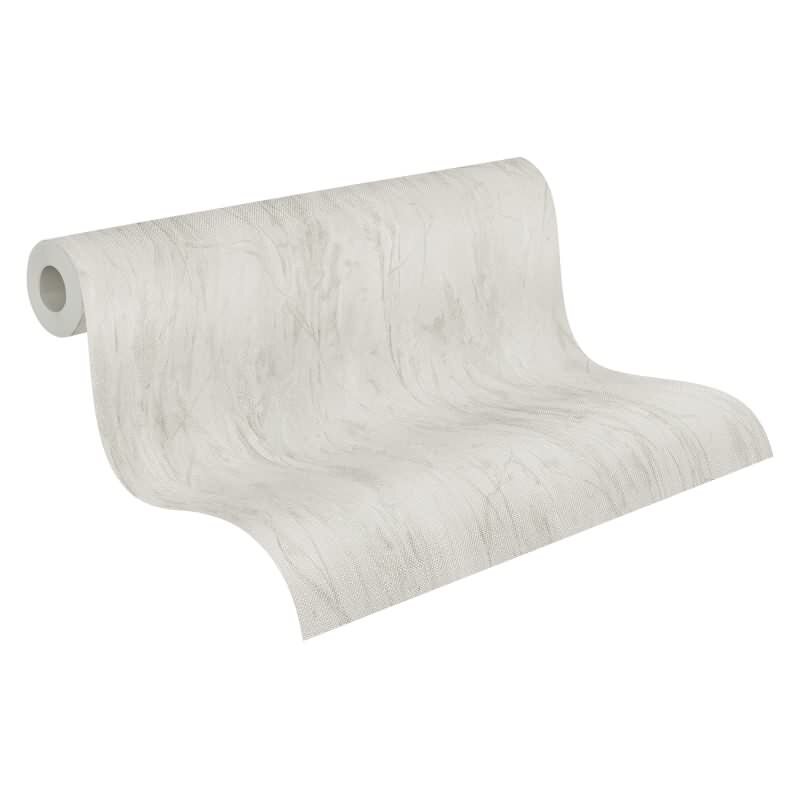 Gräser-Tapete Beige Grau - Vliestapete mit Naturmuster in Leinenoptik (790942)