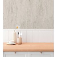 Gr&auml;ser-Tapete Beige Grau - Vliestapete mit...