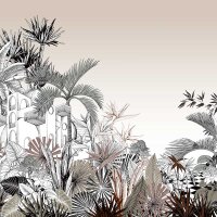 Digitaldruck-Tapete Braun, Schwarz-Wei&szlig; Rasch (688139)