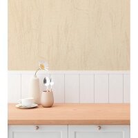 Gr&auml;ser-Tapete Warmbeige Sand - Vliestapete mit...