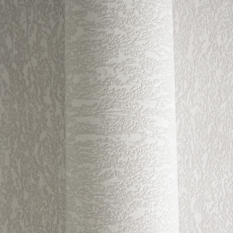 Strukturtapete in Putzoptik Creme Weiß - Vliestapete einfarbig dezent modern (790951)