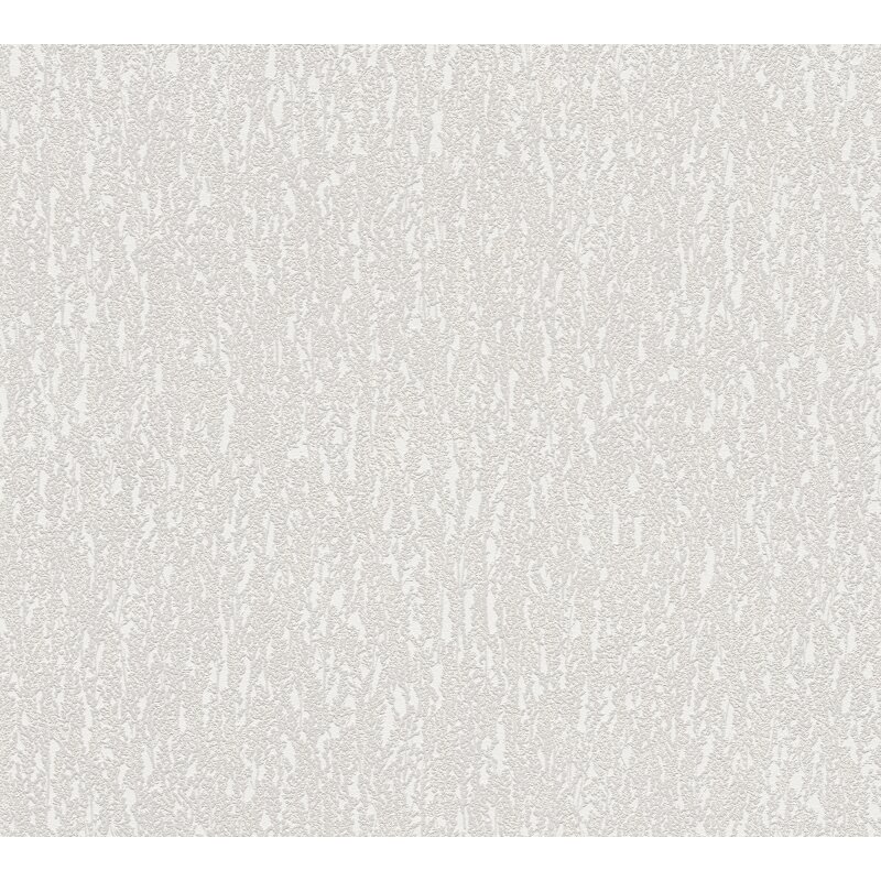 Strukturtapete in Putzoptik Creme Weiß - Vliestapete einfarbig dezent modern (790951)